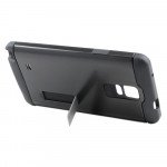 Wholesale Samsung Galaxy Note 4 Slim Fit Armor Hybrid Kickstand (Black)